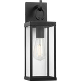 Rox Outdoor Wall Lantern — Small, Textured Black