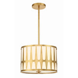 Royston Drum Pendant 15'' Antique Gold