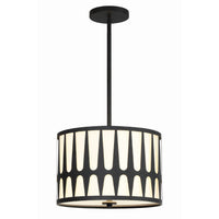 Royston Drum Pendant 15'' Black