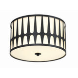 Royston Flush Mount 18'' Black