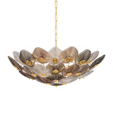 Rubellite Chandelier - 12 Light in Vintage Gold Leaf by Corbett