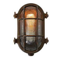Ruben Small Oval Bulkhead - Antique Brass