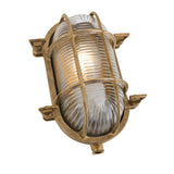 Ruben Small Oval Bulkhead - Natural Brass