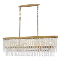Rubina Medium Six Light Linear - Burnished Gold - by Fredrick Ramond