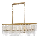 Rubina Medium Six Light Linear - Burnished Gold - by Fredrick Ramond