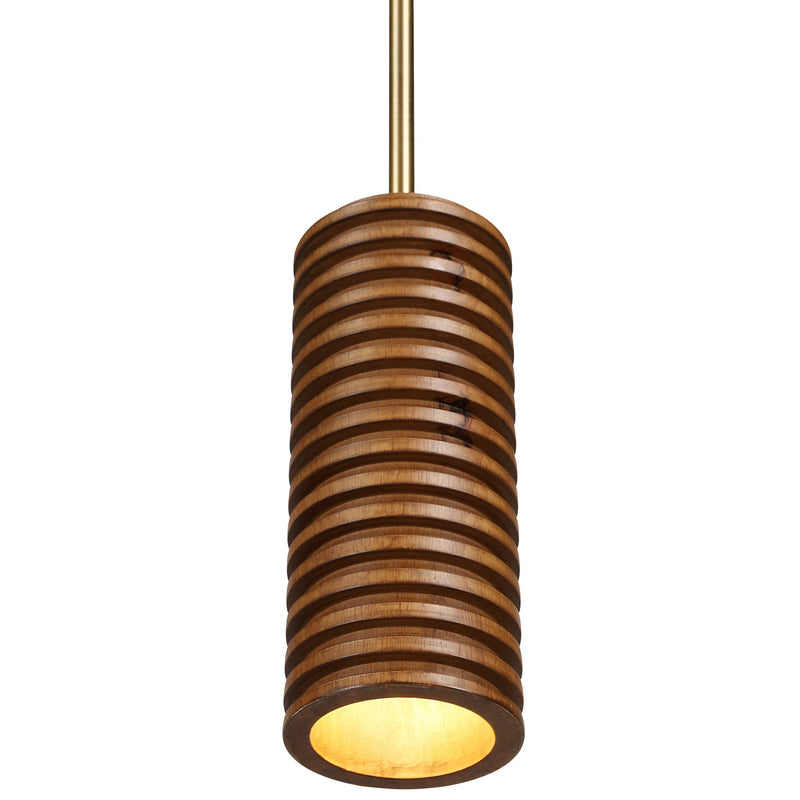 Rue Pendant Light Stained Walnut By Renwil Main View 1