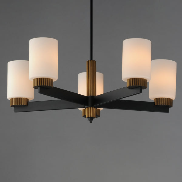 Ruffles Chandelier By Maxim Lighting With Light