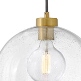 Rumi Single Light Pendant - Medium, Lacquered Brass