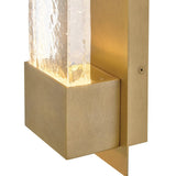 Rune Wall Mount Lantern - Small, Heritage Brass