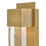 Rune Wall Mount Lantern - Small, Heritage Brass
