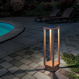 Rust Home Solar Bollard Outdoor Lamp by Zafferano in Outdoor Area
