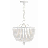 Rylee Chandelier 16.5'' Matte White White Wood