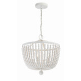 Rylee Chandelier 16.5'' Matte White White Wood