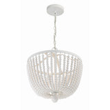 Rylee Chandelier 16.5'' Matte White White Wood