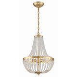 Rylee Empire Chandelier 14" Antique Gold