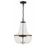 Rylee Empire Chandelier 14" Matte Black