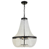 Rylee Empire Chandelier 18.75" Matte Black