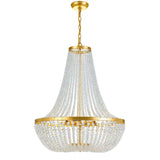 Rylee Empire Chandelier 24.75" Antique Gold