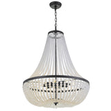 Rylee Empire Chandelier 24.75" Matte Black