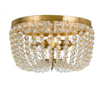 Rylee Flush Mount 12.5'' Antique Gold