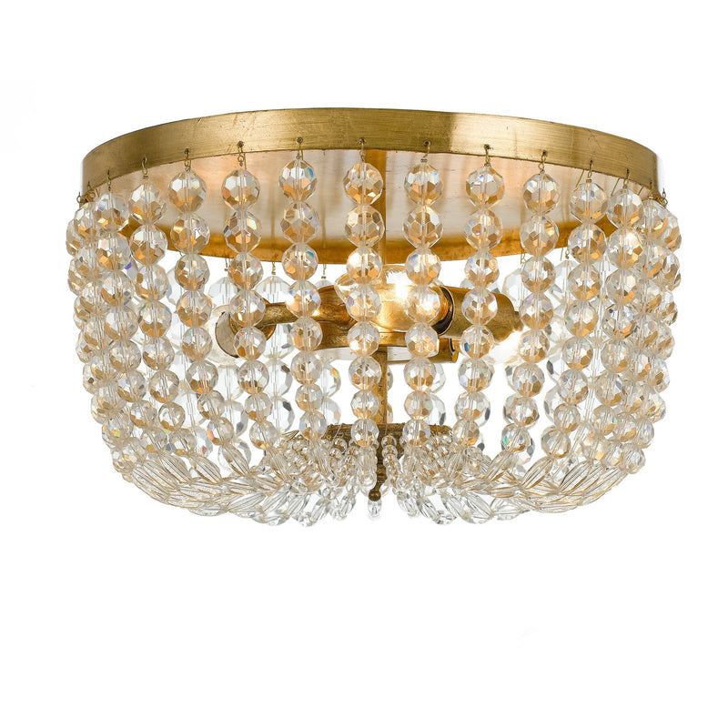 Rylee Flush Mount 12.5'' Antique Gold