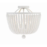 Rylee Semi-Flush Mount 16.5'' Matte White White Wood