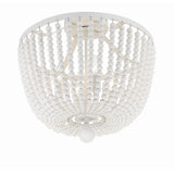 Rylee Semi-Flush Mount 16.5'' Matte White White Wood