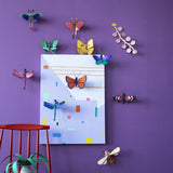 Sapphire Dragonfly Wall Art, styled in an interior