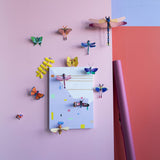 Sapphire Dragonfly Wall Art, styled in an interior