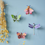 Sapphire Dragonfly Wall Art, styled in an interior