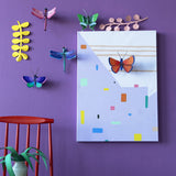 Sapphire Dragonfly Wall Art, styled in an interior