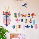 Sapphire Dragonfly Wall Art, styled in an interior