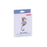 Blue Ringlet Seahorse Wall Art, flat-pack packaging