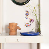 Blue Ringlet Seahorse Wall Art, styled in an interior