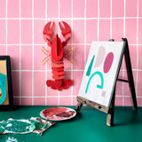 Lobster Wall Art, styled in an interior