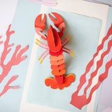 Lobster Wall Art, styled in an interior