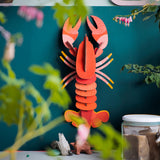 Lobster Wall Art, styled in an interior