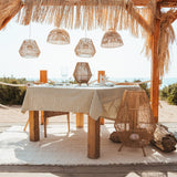 Sisine Table Lamp - under a beach pergola