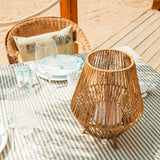 Sisine Table Lamp - on a beach dining table