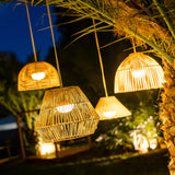 Sisine Portable Pendant Light - with Reona and Bossa in a palm tree