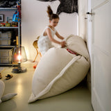 Original Slim Teddy Bean Bag - Off White, in a play corner