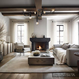 SNAPS LED Linear Suspension lifestyle view by Hubbardton Forge