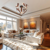 SNAPS LED Chandelier lifestyle view by Hubbardton Forge
