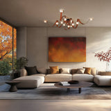SNAPS LED Chandelier lifestyle view by Hubbardton Forge