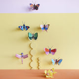 Speckled Copper Butterfly Wall Art, styled in an interior