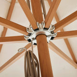 Sundial+ Umbrella 280 cm Octagonal, Straight Valance UPF50+ by Basil Bangs