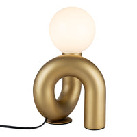 Sadie Table Lamp Brushed Gold By Alora Front View