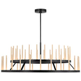 Sagrada Two-Tier Chandelier Medium Bronze By Visual Comfort Modern - Front View