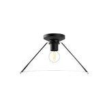 Salem Flush Mount — Matte Black