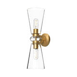 Salem Two Light Wall Sconce — Brushed Gold